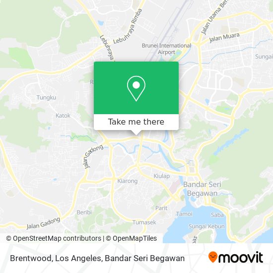 Brentwood, Los Angeles map