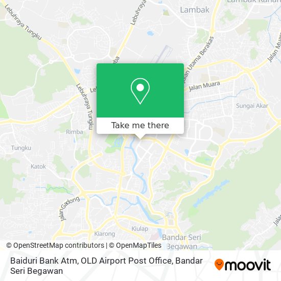 Baiduri Bank Atm, OLD Airport Post Office map
