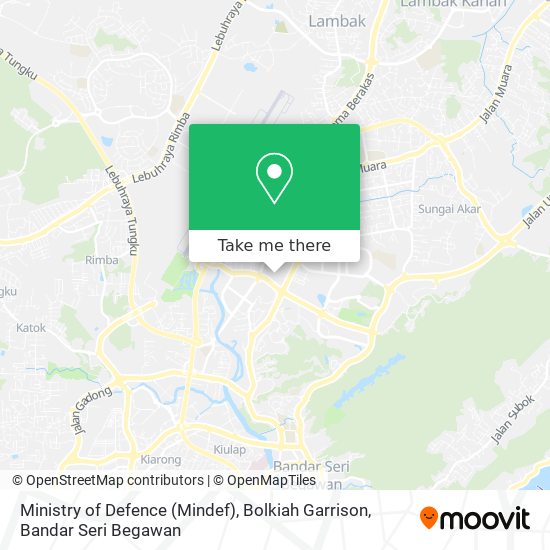 Ministry of Defence (Mindef), Bolkiah Garrison map
