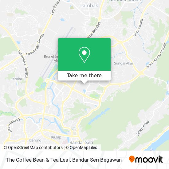 The Coffee Bean & Tea Leaf map