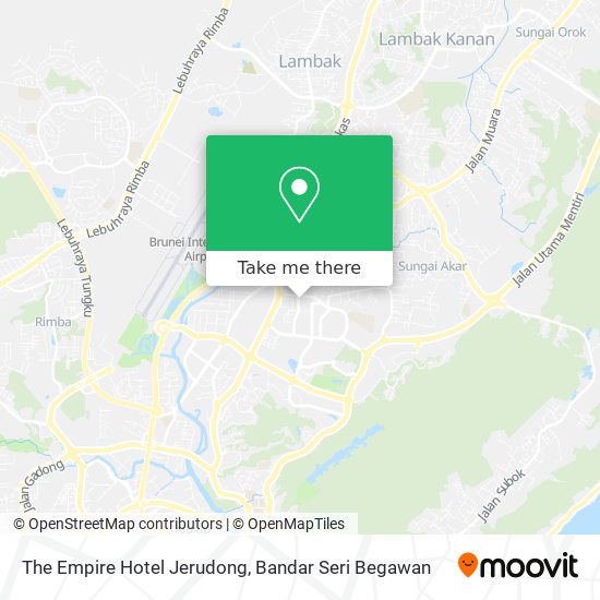 The Empire Hotel Jerudong map