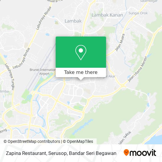 Zapina Restaurant, Serusop map