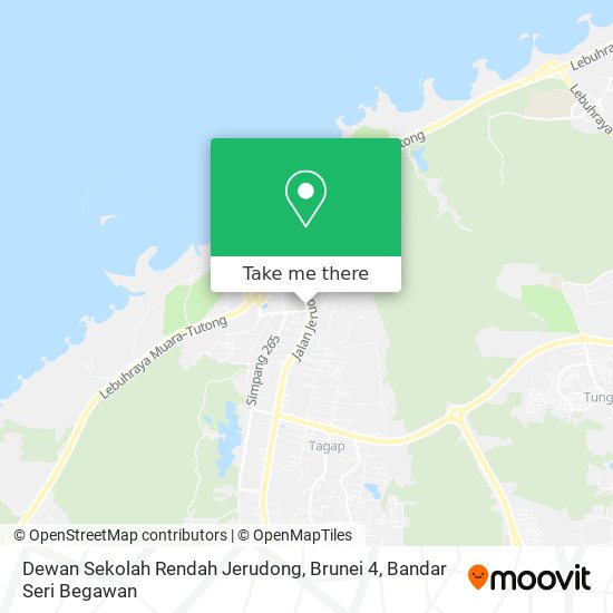 Dewan Sekolah Rendah Jerudong, Brunei 4 map