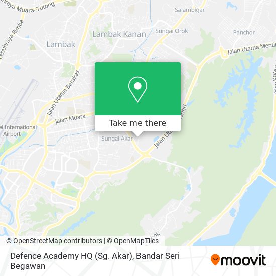 Defence Academy HQ (Sg. Akar) map