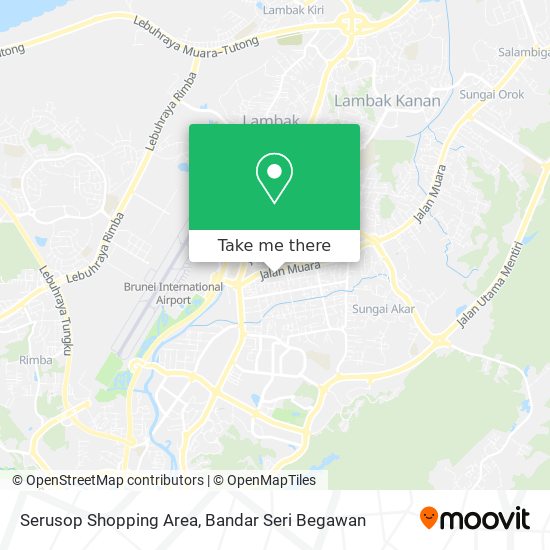 Peta Serusop Shopping Area