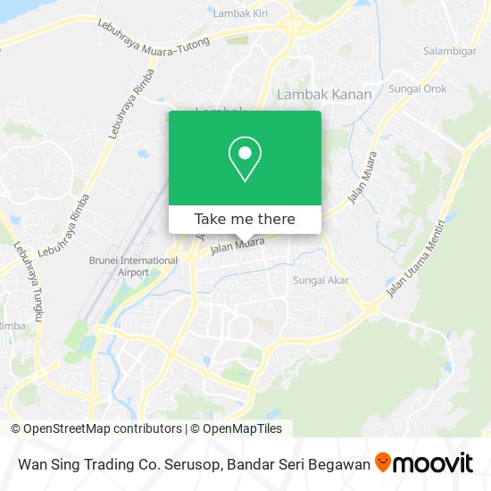 Wan Sing Trading Co. Serusop map