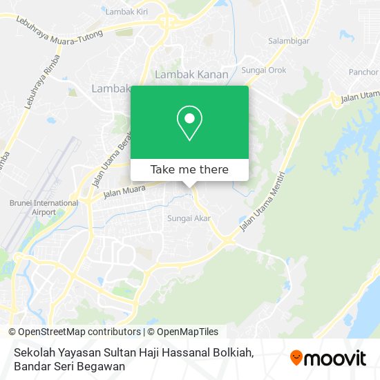 Peta Sekolah Yayasan Sultan Haji Hassanal Bolkiah