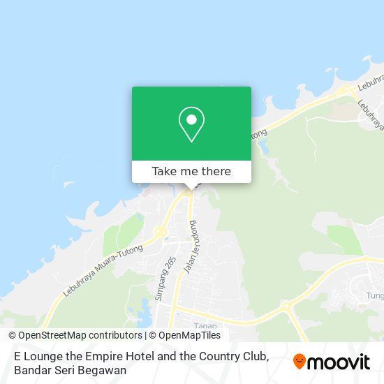 E Lounge the Empire Hotel and the Country Club map