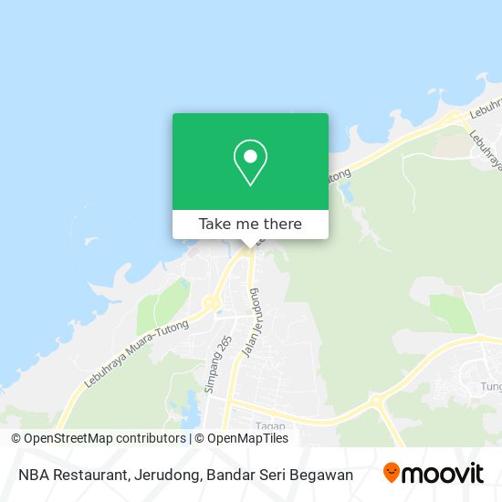 NBA Restaurant, Jerudong map