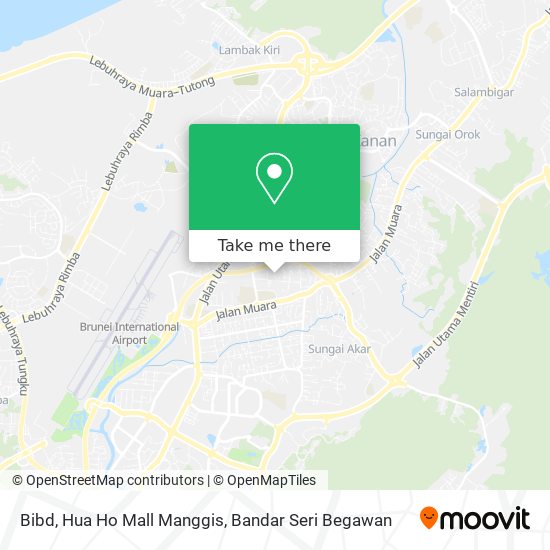 Bibd, Hua Ho Mall Manggis map