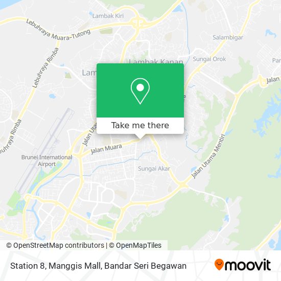 Station 8, Manggis Mall map