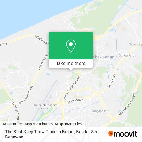 The Best Kuey Teow Place in Brunei map