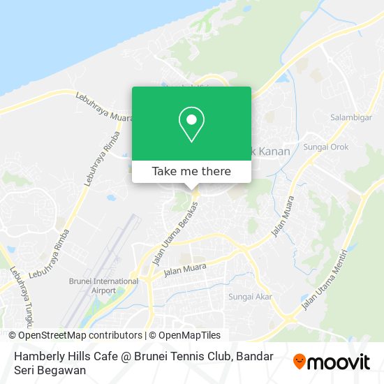 Hamberly Hills Cafe @ Brunei Tennis Club map