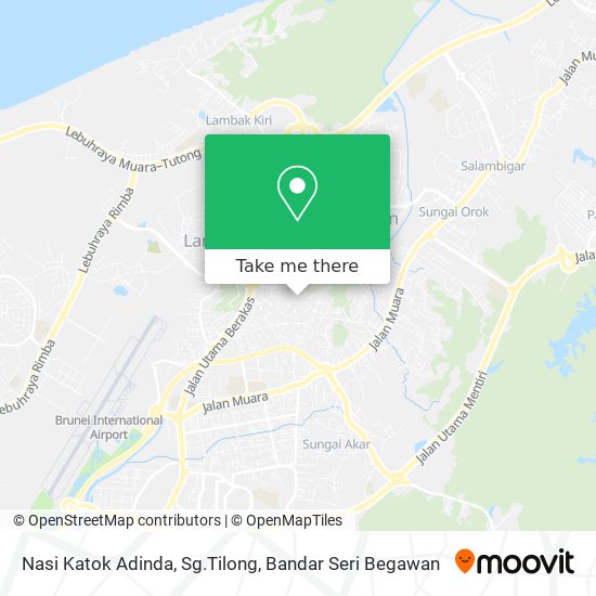 Nasi Katok Adinda, Sg.Tilong map