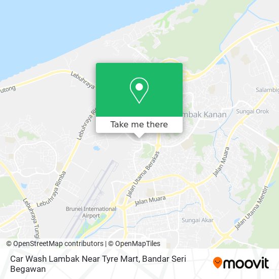 Car Wash Lambak Near Tyre Mart map