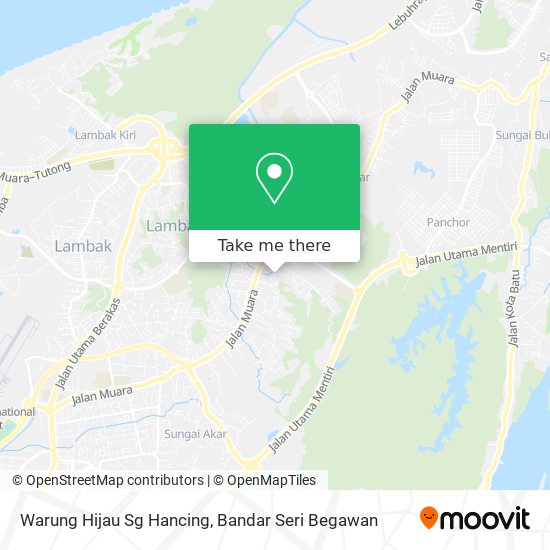 Warung Hijau Sg Hancing map