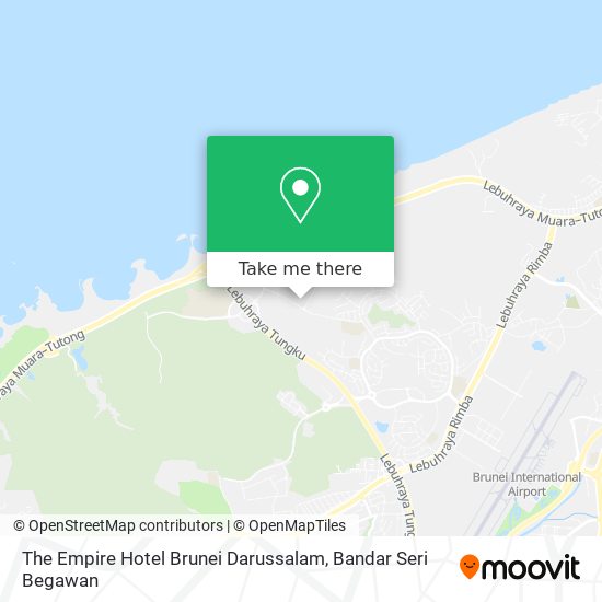 The Empire Hotel Brunei Darussalam map