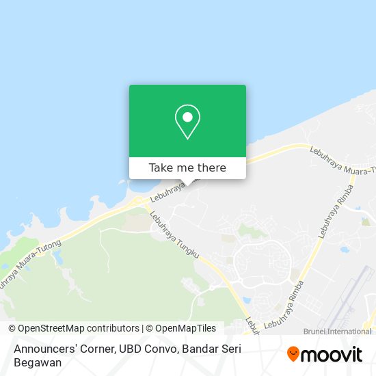 Announcers' Corner, UBD Convo map