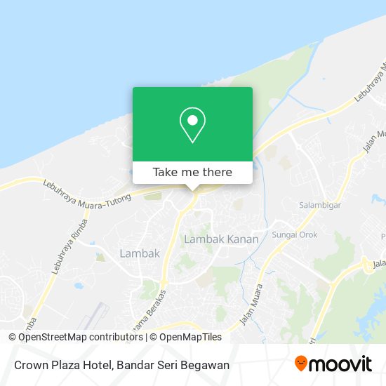 Crown Plaza Hotel map