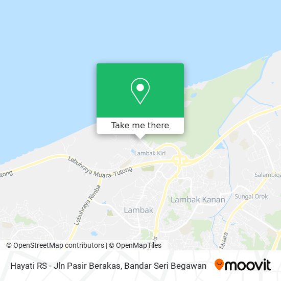 Peta Hayati RS - Jln Pasir Berakas