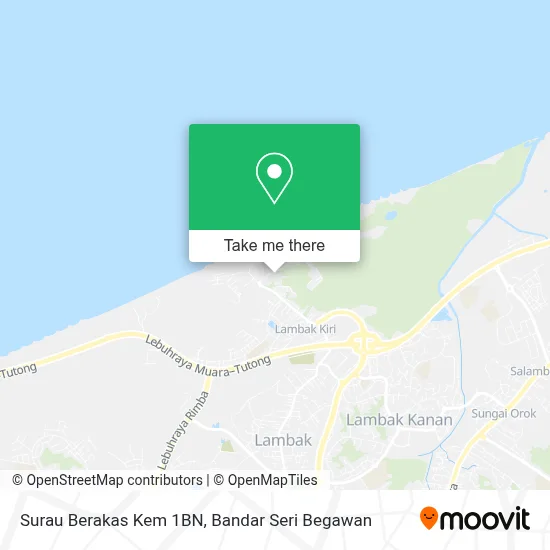 Surau Berakas Kem 1BN map