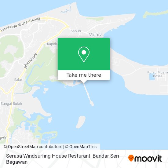 Serasa Windsurfing House Resturant map