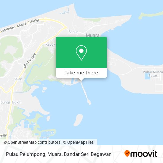 Peta Pulau Pelumpong, Muara
