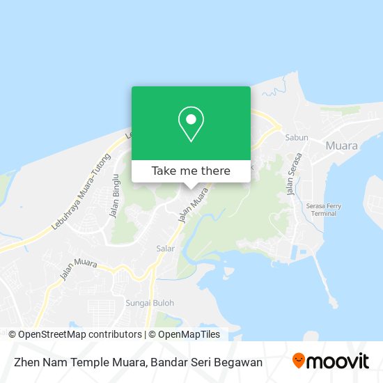 Zhen Nam Temple Muara map