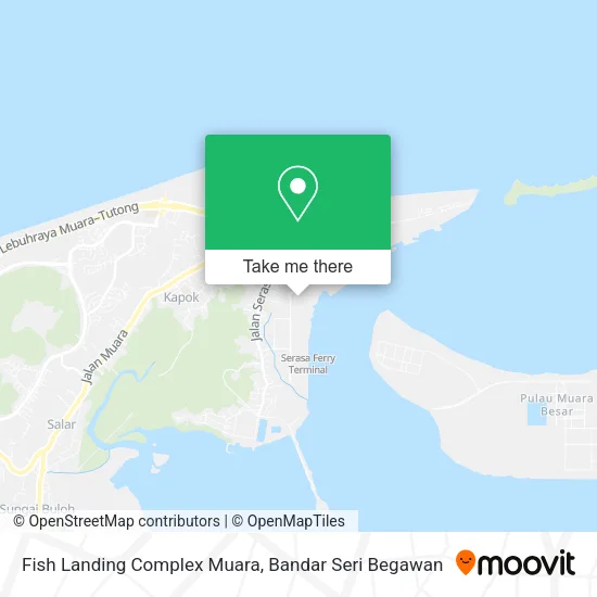 Fish Landing Complex Muara map