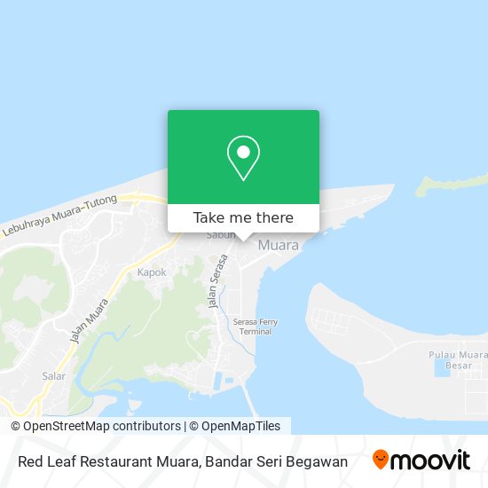 Red Leaf Restaurant Muara map