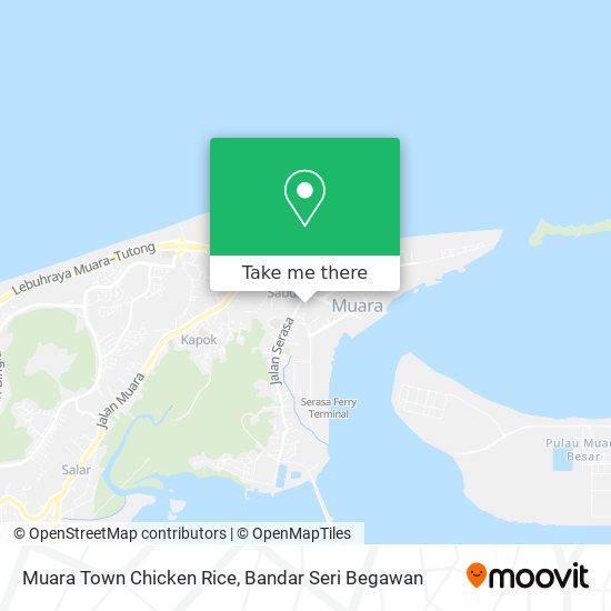 Muara Town Chicken Rice map