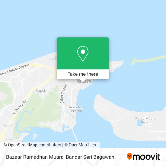 Bazaar Ramadhan Muara map