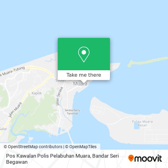 Peta Pos Kawalan Polis Pelabuhan Muara