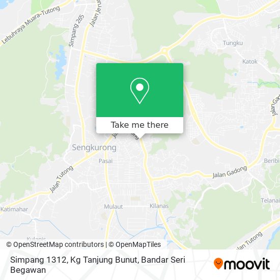 Peta Simpang 1312, Kg Tanjung Bunut