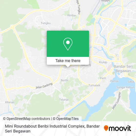 Mini Roundabout Beribi Industrial Complex map