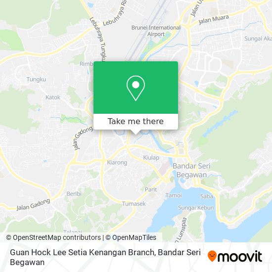 Peta Guan Hock Lee Setia Kenangan Branch