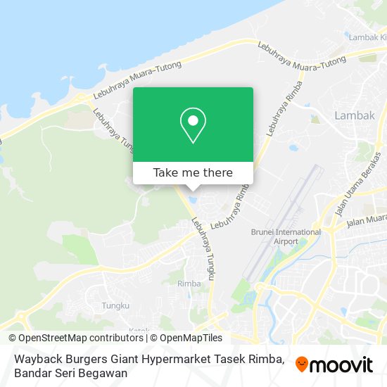 Wayback Burgers Giant Hypermarket Tasek Rimba map