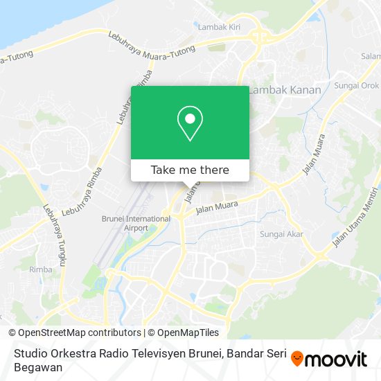 Studio Orkestra Radio Televisyen Brunei map