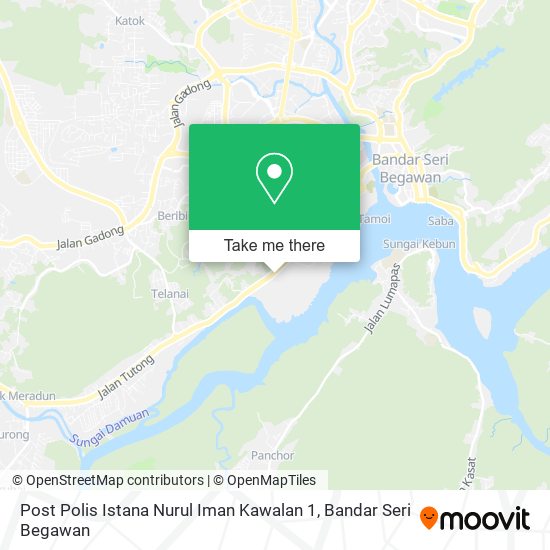 Post Polis Istana Nurul Iman Kawalan 1 map