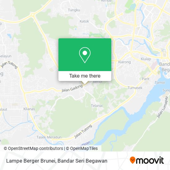 Peta Lampe Berger Brunei