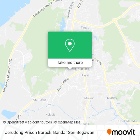 Jerudong Prison Barack map
