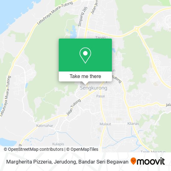 Peta Margherita Pizzeria, Jerudong