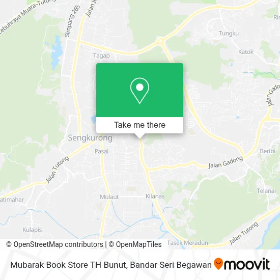 Mubarak Book Store TH Bunut map