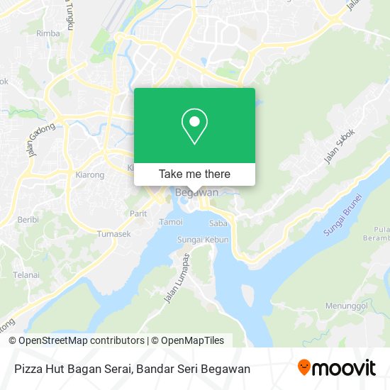 Peta Pizza Hut Bagan Serai