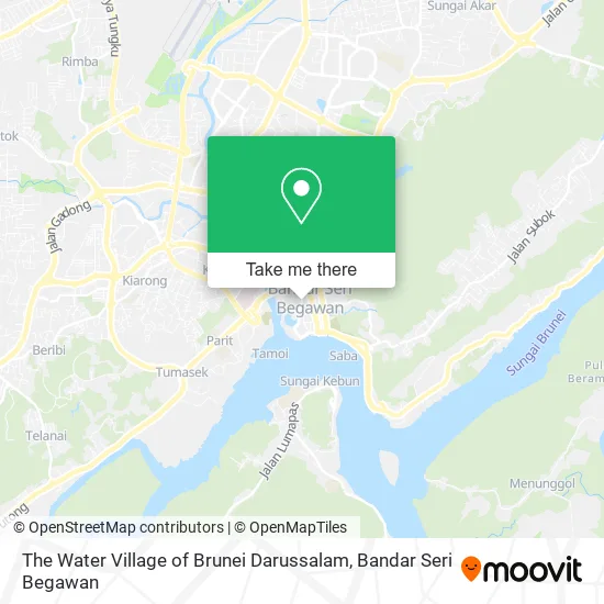 The Water Village of Brunei Darussalam map