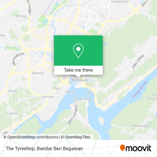 The Tyreshop map