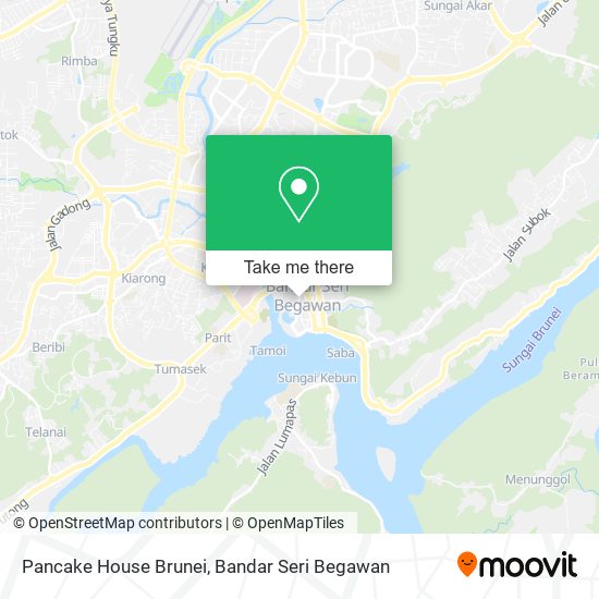 Pancake House Brunei map