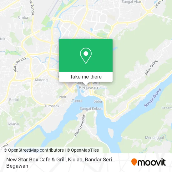 New Star Box Cafe & Grill, Kiulap map