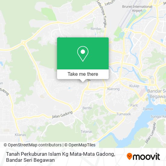 Tanah Perkuburan Islam Kg Mata-Mata Gadong map