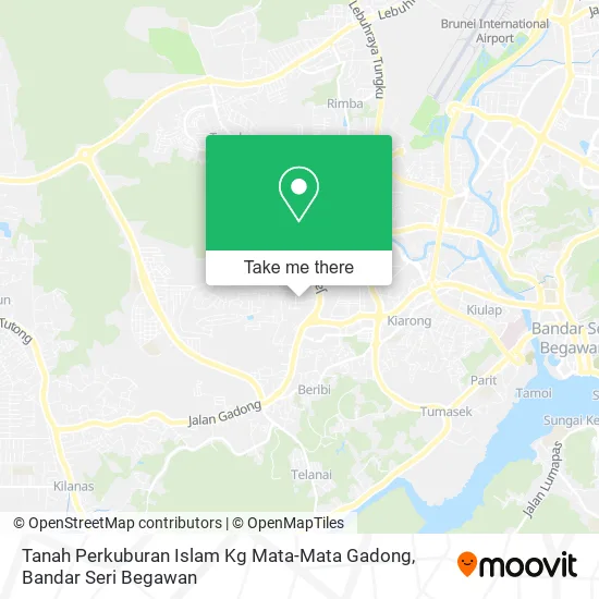 Tanah Perkuburan Islam Kg Mata-Mata Gadong map